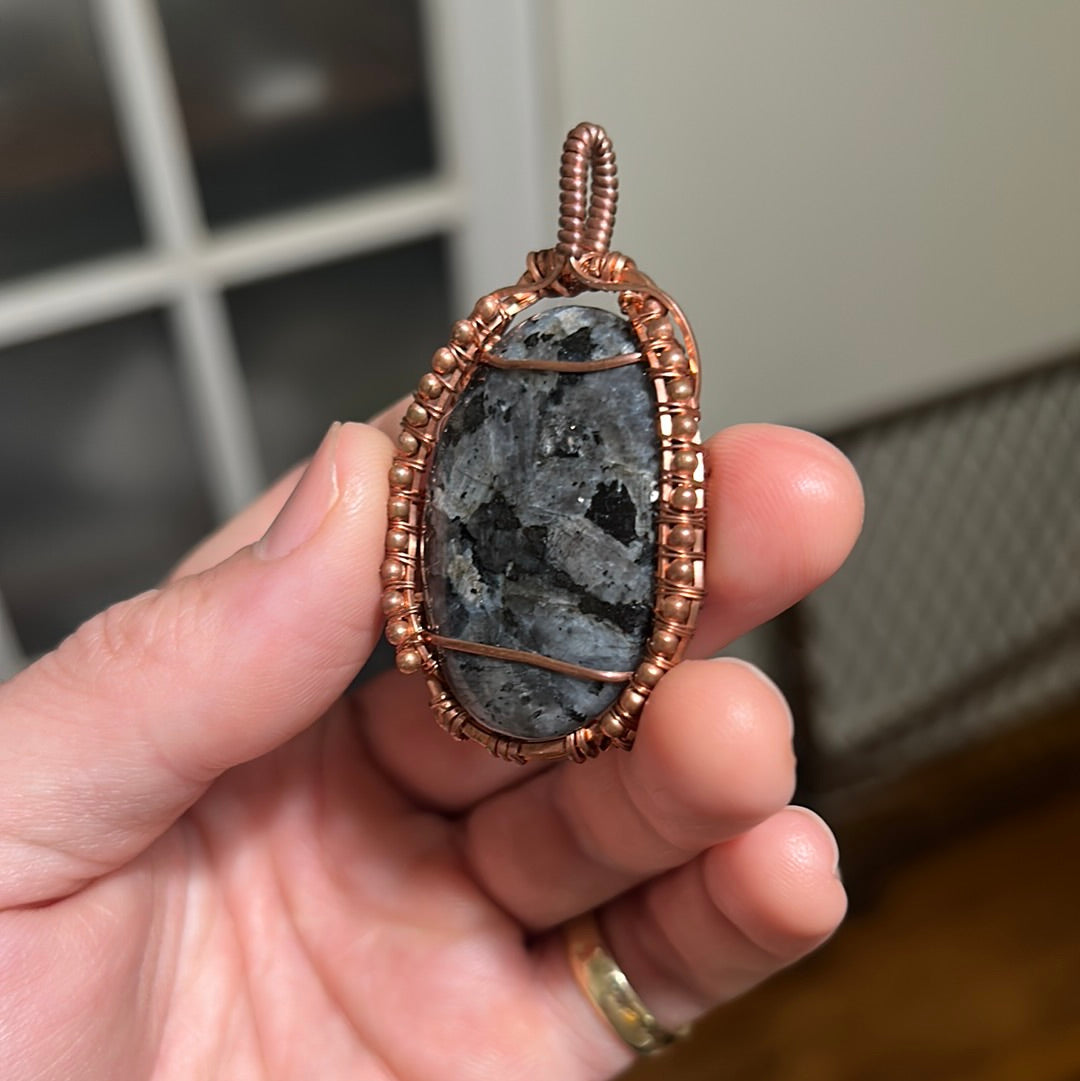 “ Pacificus” Larvakite Necklace