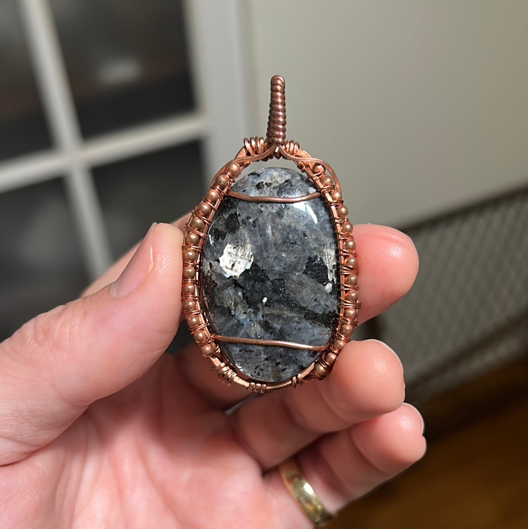 “ Pacificus” Larvakite Necklace