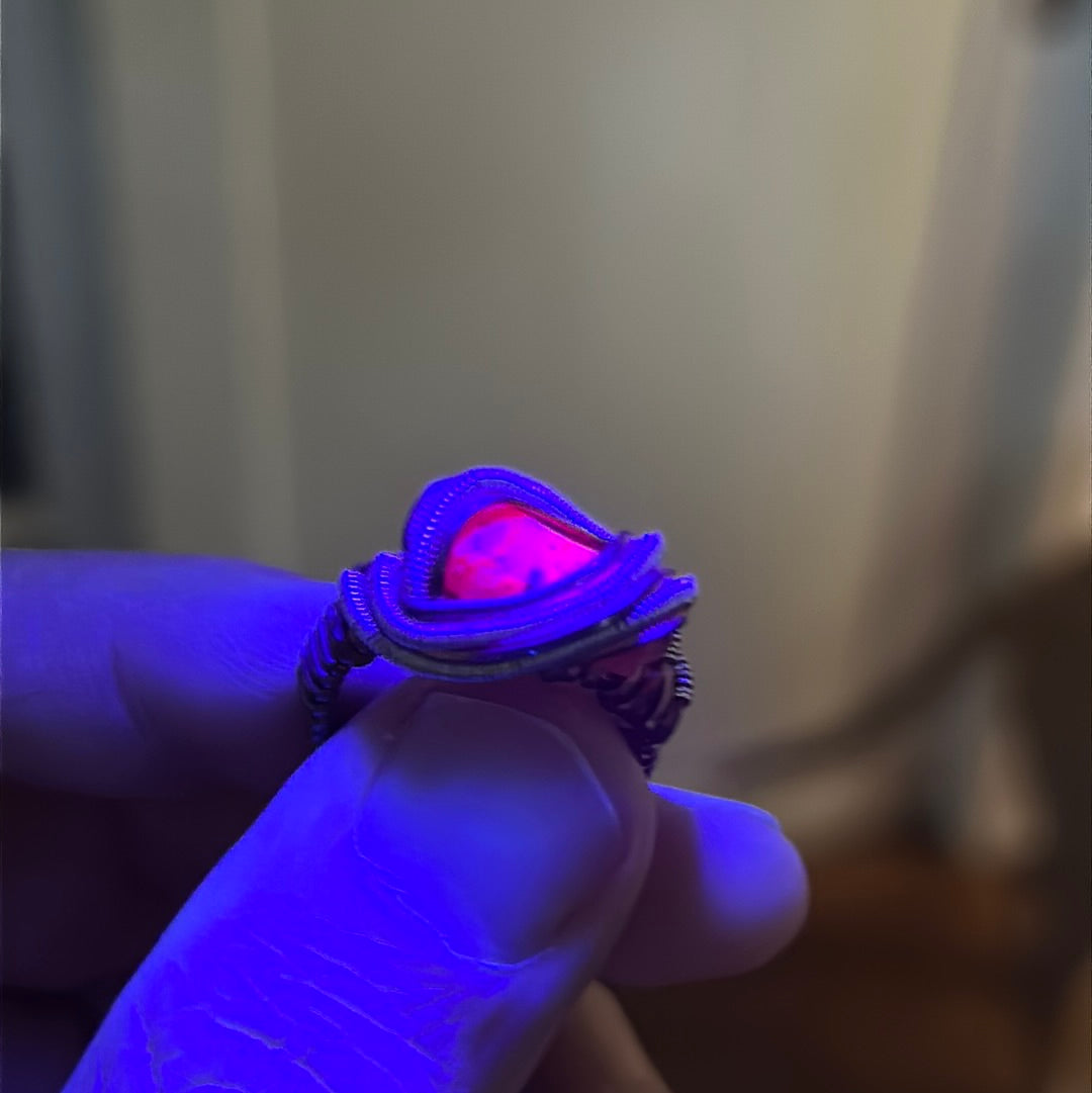 Tanzanian Ruby Copper/Sterling Ring