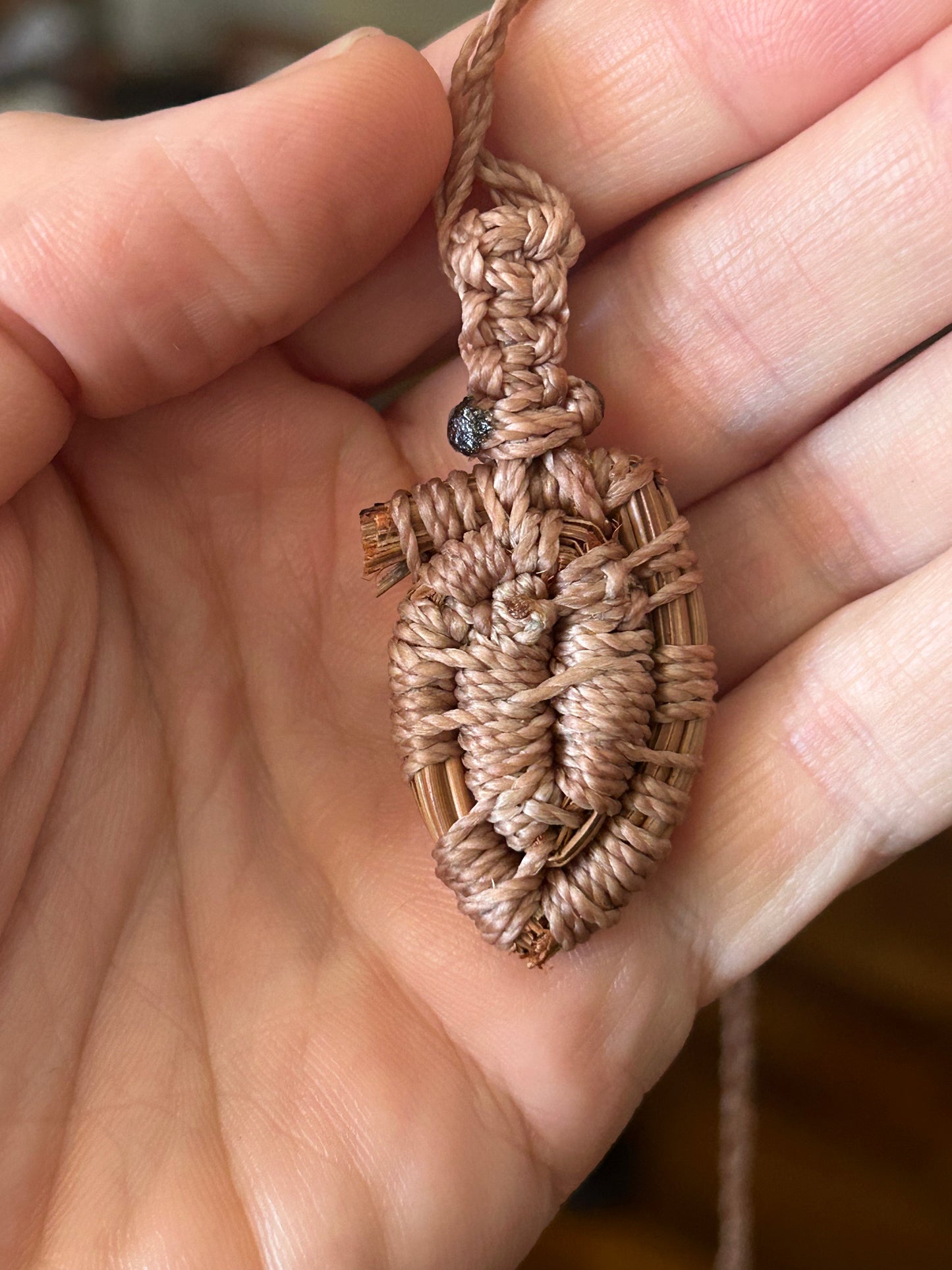 Aquamarine Pine Needle Necklace