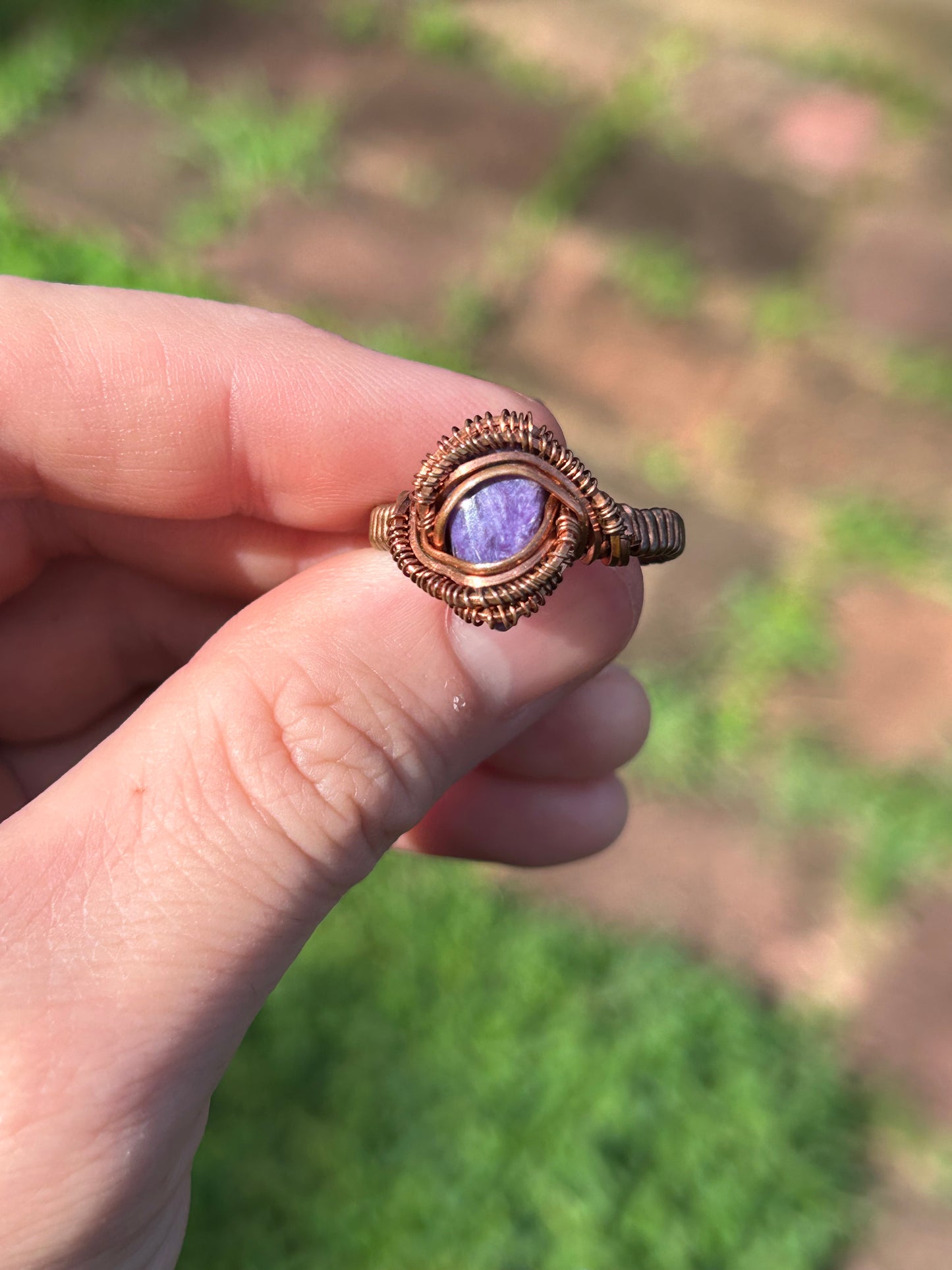 Charoite Ring size 9.5