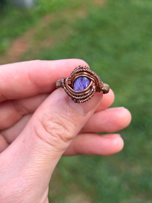 Charoite Ring size 9.5