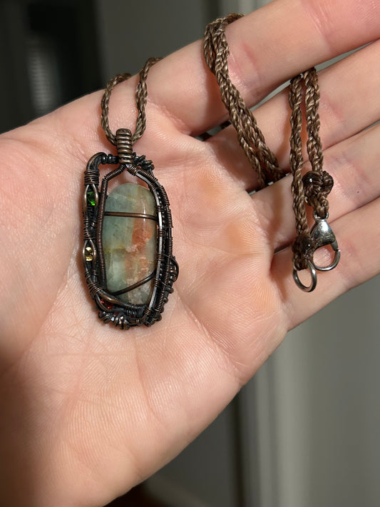 “Livity”Wire Wrap Necklace