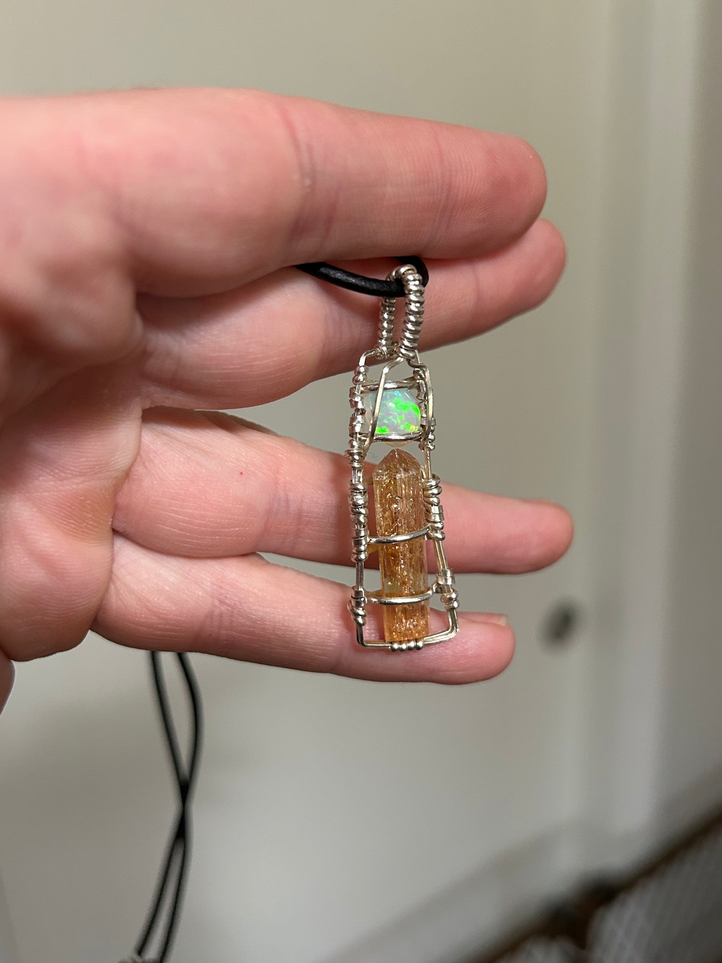 Ethiopian Opal x Imperial Topaz Necklace