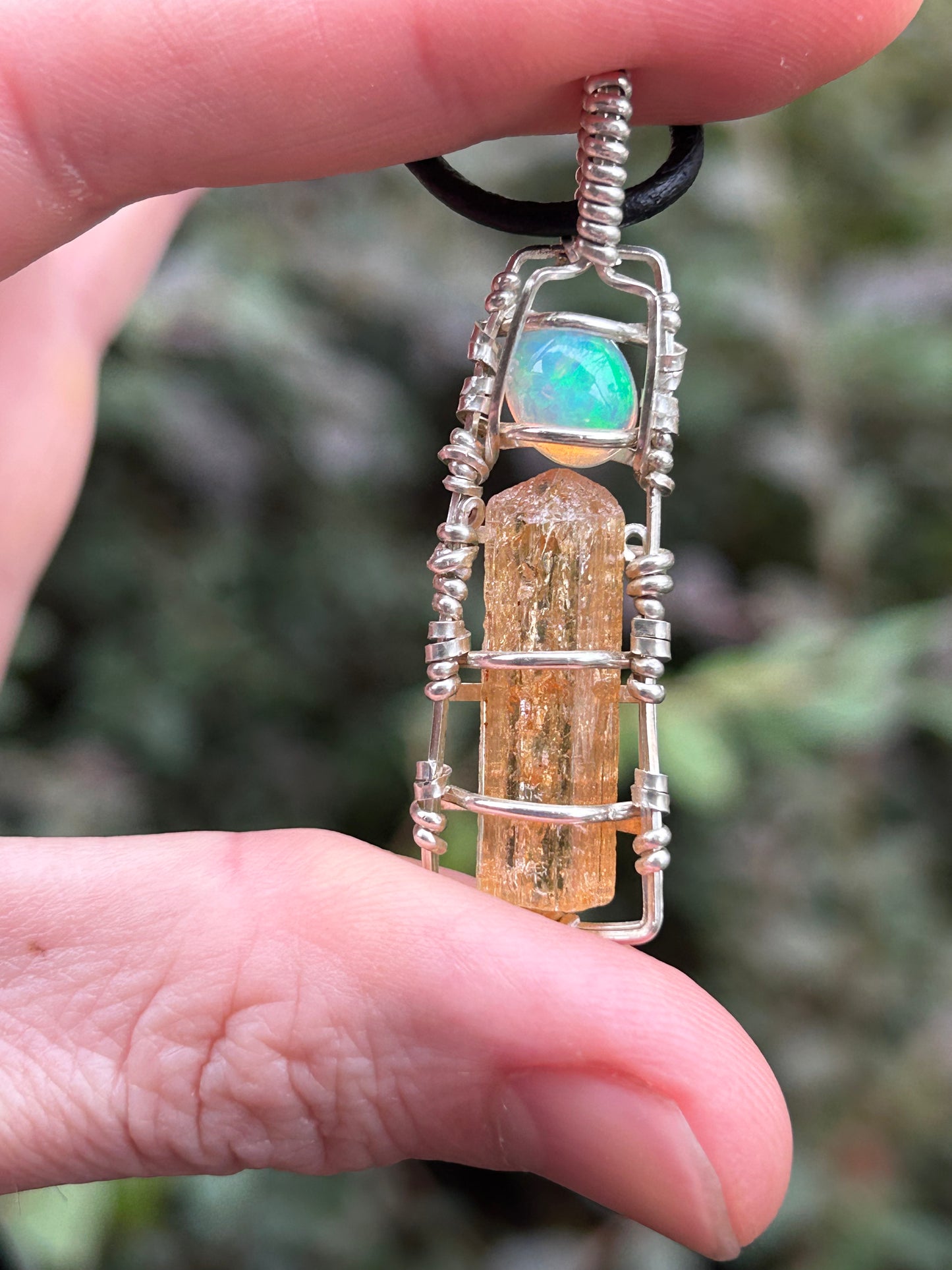 Ethiopian Opal x Imperial Topaz Necklace