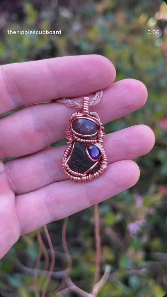 “Star Gazer” multi gem necklace